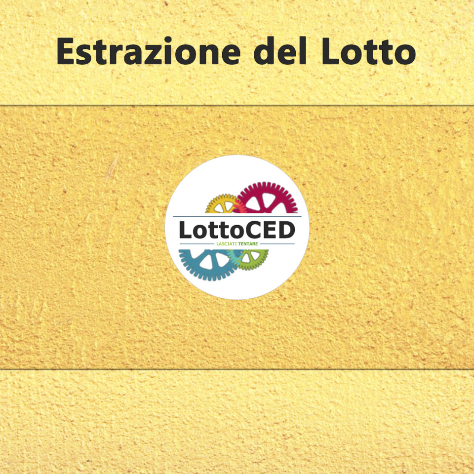 Leia Onderling verbinden overspringen Estrazioni del Lotto di oggi: verifica le tue giocate.